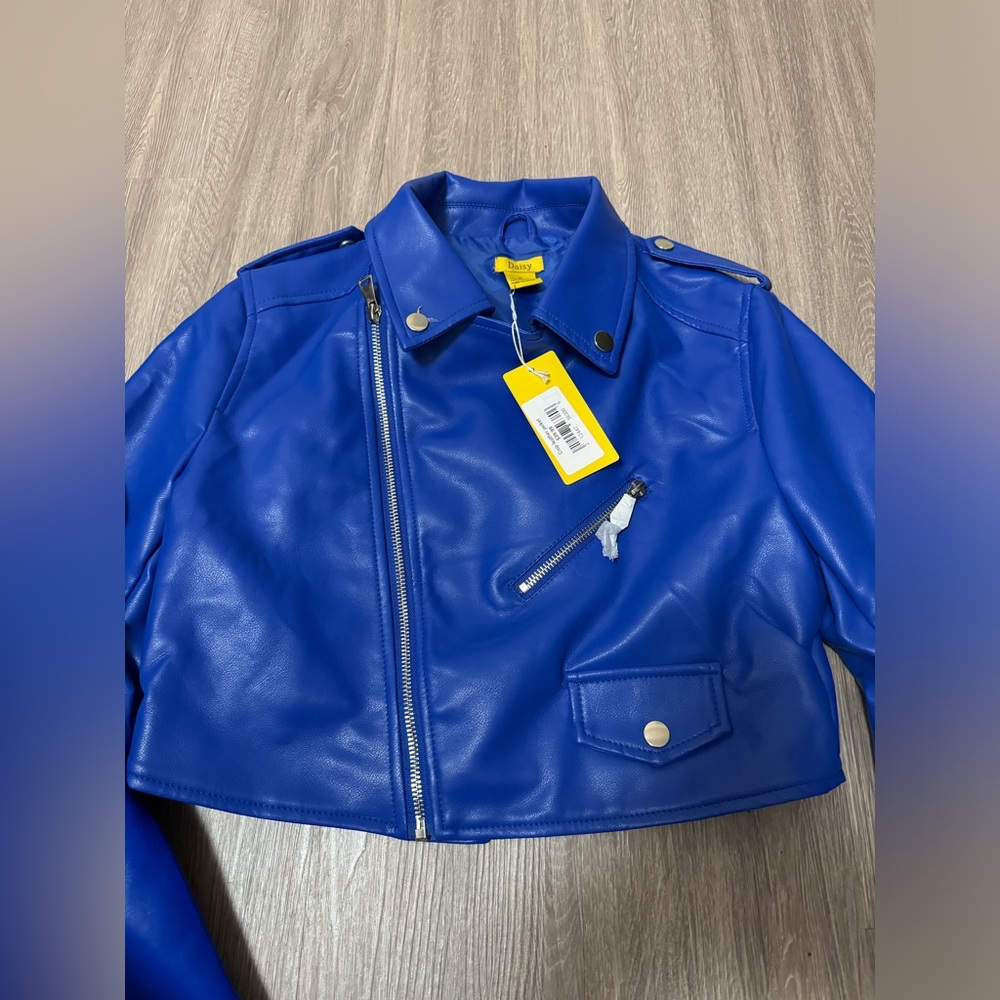 NWT PU Leather Crop Jacket